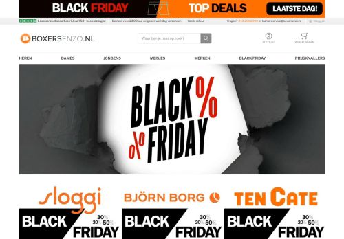 Screenshot van boxersenzo.nl
