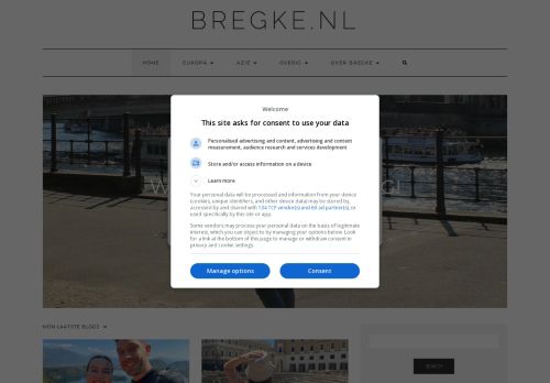 Screenshot van bregke.nl