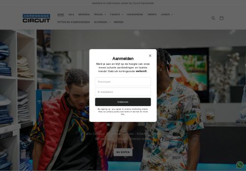 Screenshot van circuitherenmode.nl