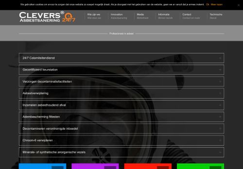 Screenshot van cleversasbestsanering.nl