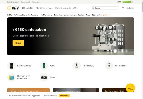 Screenshot van coffeefriend.nl