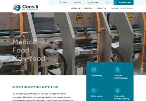 Screenshot van consili.nl