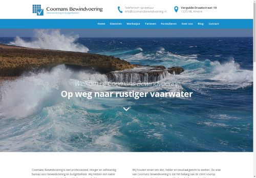 Screenshot van coomansbewindvoering.nl