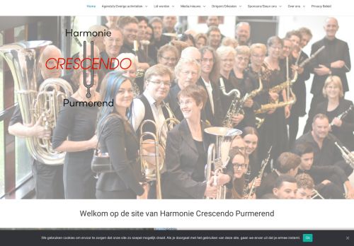 Screenshot van crescendo-purmerend.nl