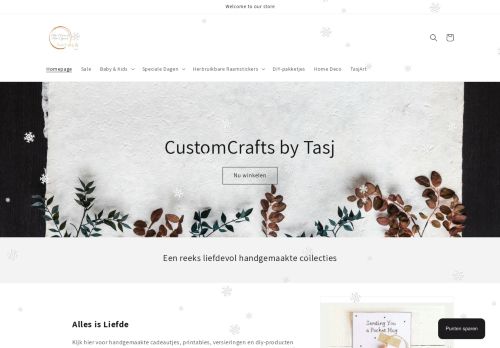 Screenshot van customcrafts.nl