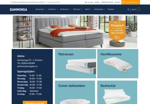 Screenshot van damminga.nl