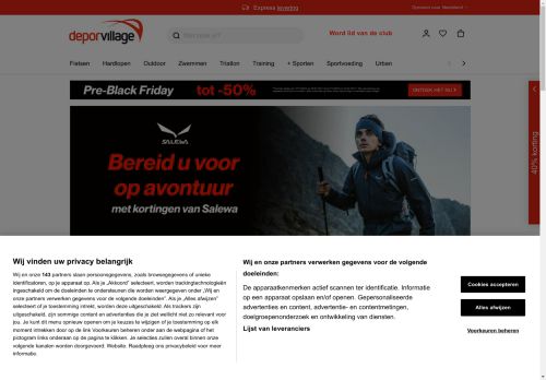 Screenshot van deporvillage.nl