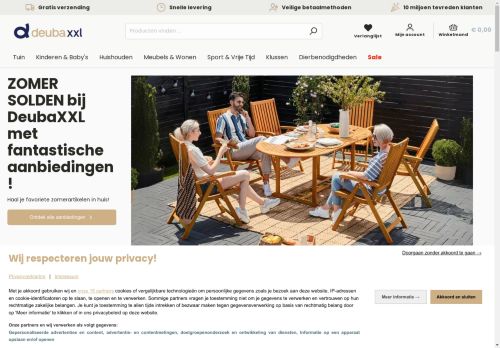 Screenshot van deubaxxl.nl