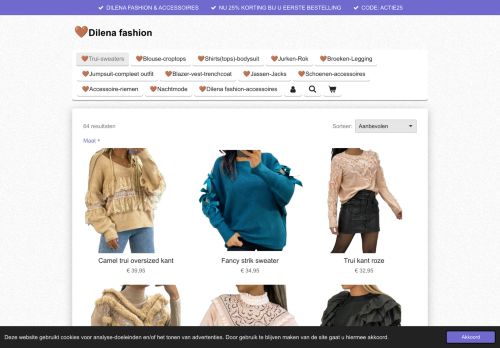 Screenshot van dilena-fashion-accessoires-woonaccessoires.nl