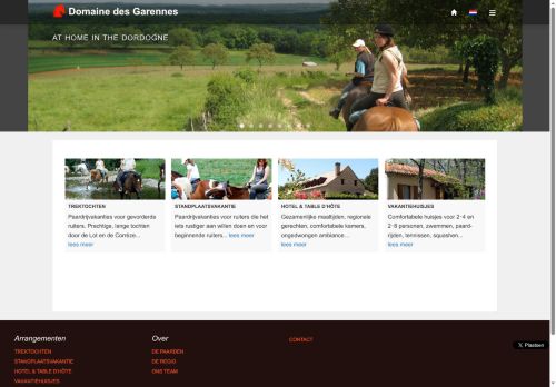 Screenshot van domainedesgarennes.nl