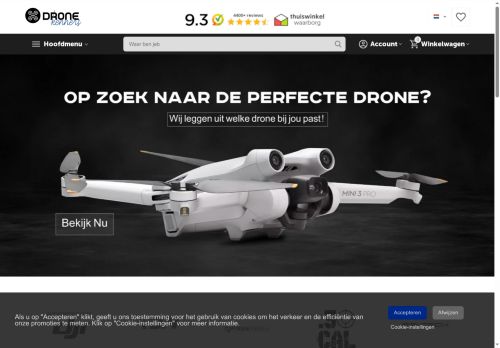 Screenshot van dronekenner.nl