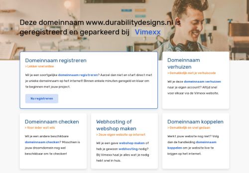 Screenshot van durabilitydesigns.nl