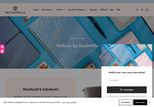 Screenshot van dutchmills.nl