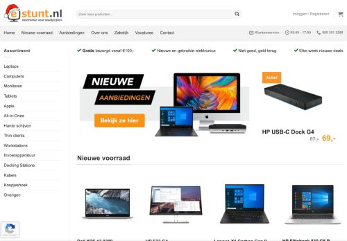 Screenshot van estunt.nl