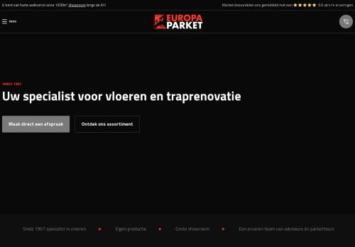 Screenshot van europaparket.nl