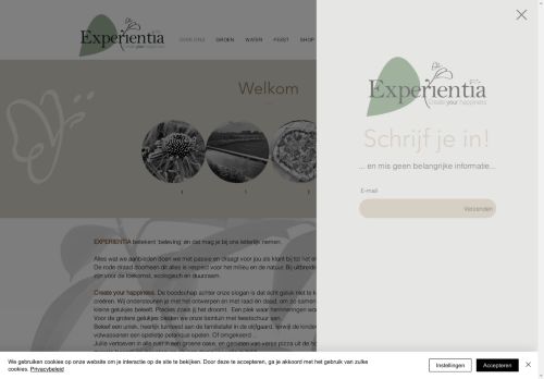 Screenshot van experientia.be