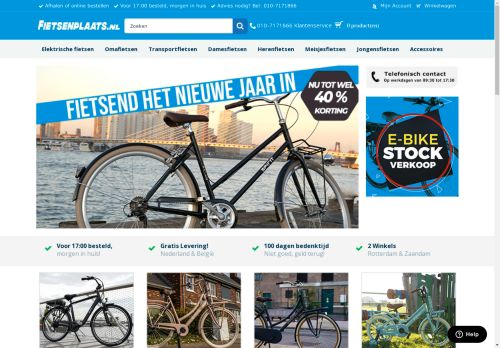 Screenshot van fietsenplaats.nl