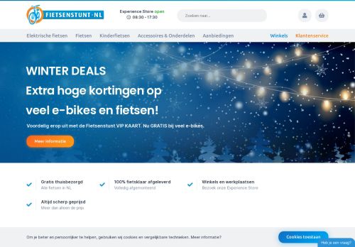 Screenshot van fietsenstunt.nl