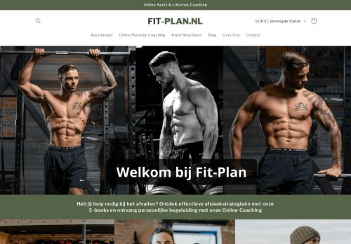 Screenshot van fit-plan.nl