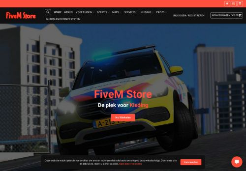 Screenshot van fivemstore.nl