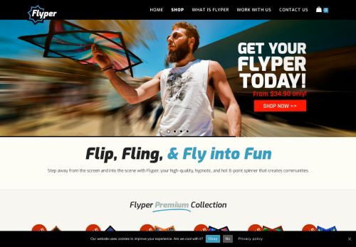 Screenshot van flyper.co