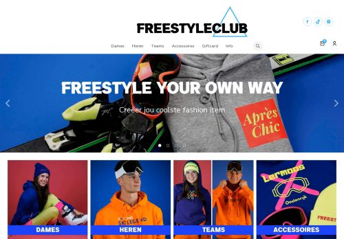 Screenshot van freestyleclub.nl