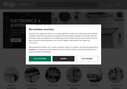 Screenshot van fruugo.nl