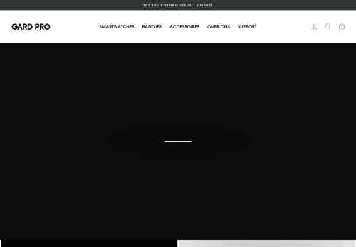 Screenshot van gardpro.nl