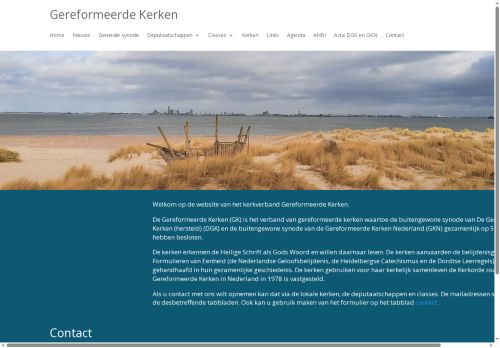 Screenshot van geref-kerken.nl