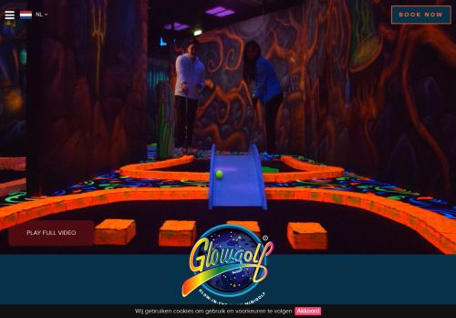 Screenshot van glowgolf.nl