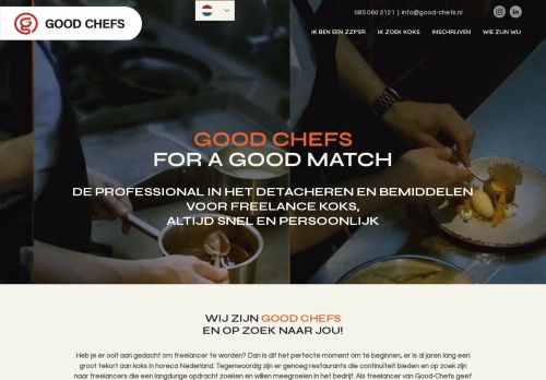 Screenshot van good-chefs.nl