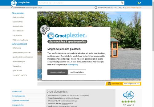 Screenshot van grootplezier.nl