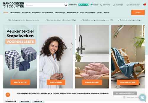 Screenshot van handdoeken-discounter.nl