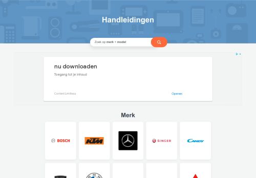 Screenshot van handleidi.ng