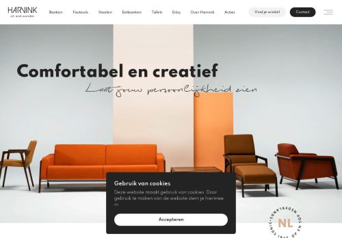 Screenshot van harvink.nl