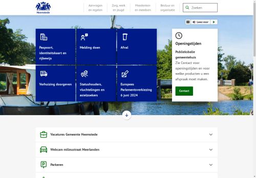 Screenshot van heemstede.nl