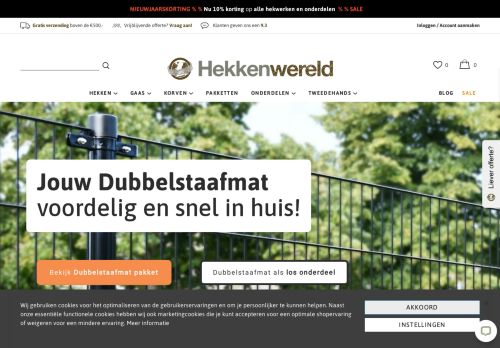 Screenshot van hekkenwereld.nl