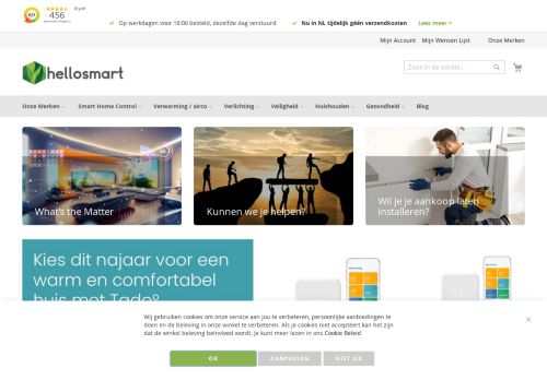 Screenshot van hellosmart.nl