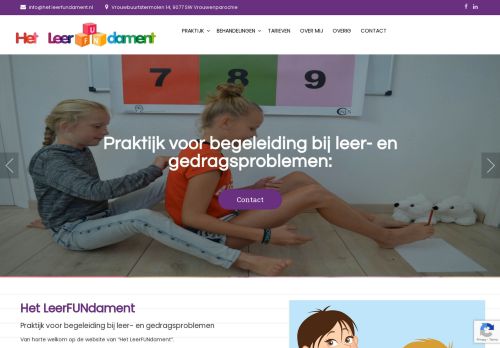 Screenshot van hetleerfundament.nl