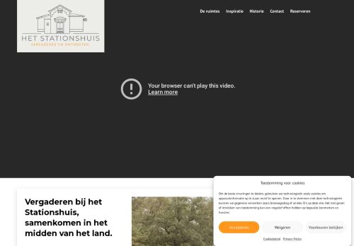 Screenshot van hetstationshuis.nl