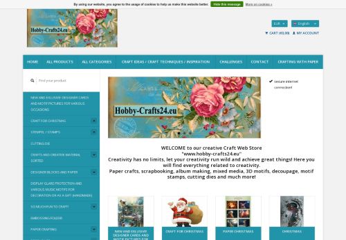 Screenshot van hobby-crafts24.eu