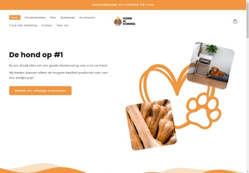 Screenshot van hondiskoning.nl