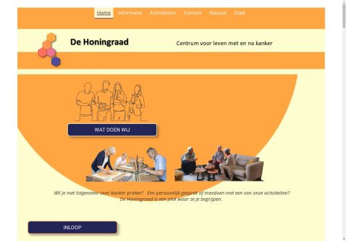 Screenshot van honingraad.nl