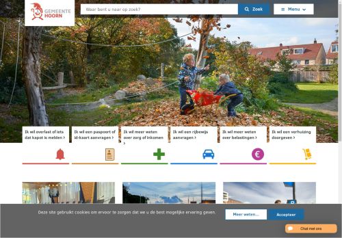 Screenshot van hoorn.nl