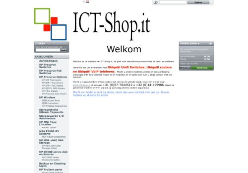 Screenshot van ict-shop.it