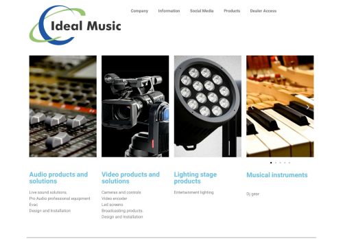 Screenshot van idealmusic.eu