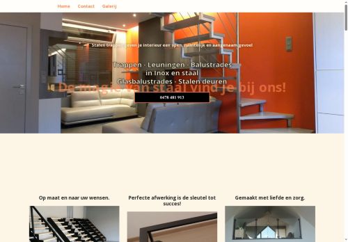 Screenshot van inoxdesign.be