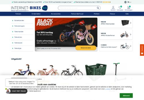 Screenshot van internet-bikes.com