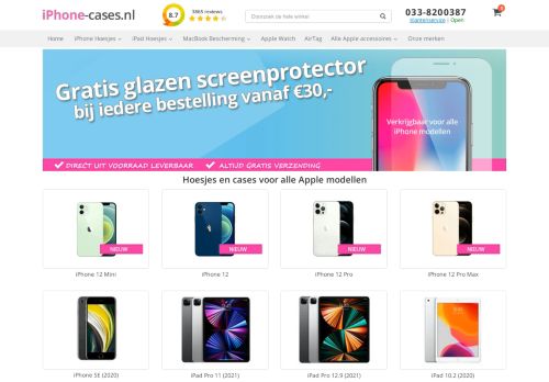 Screenshot van iphone-cases.nl