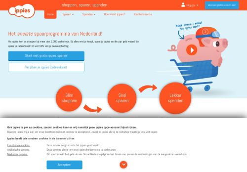 Screenshot van ippies.nl